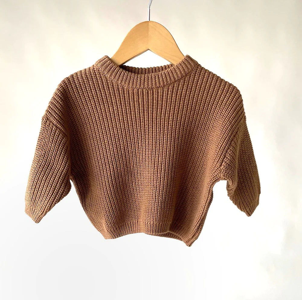 Knit Sweater: Chestnut