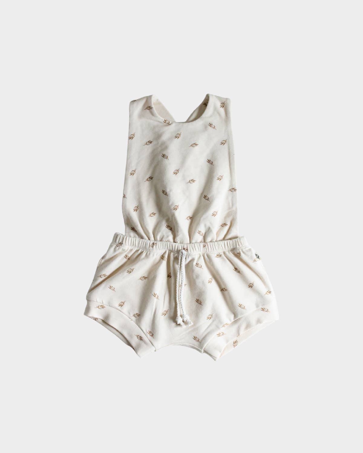 Shortie Romper: Leaves