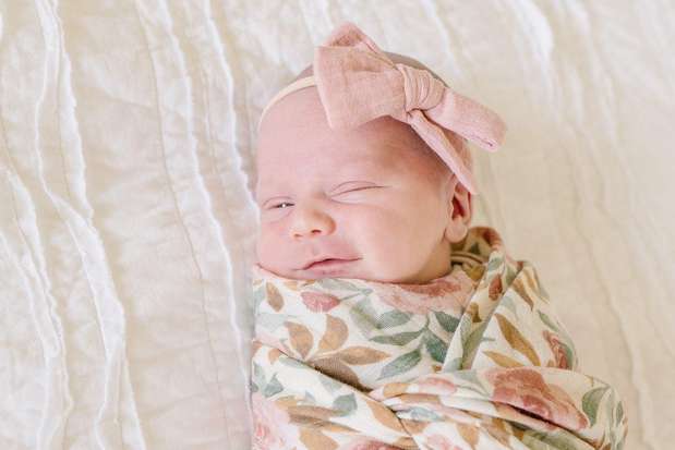 Dusty Pink Knot Bow Headband