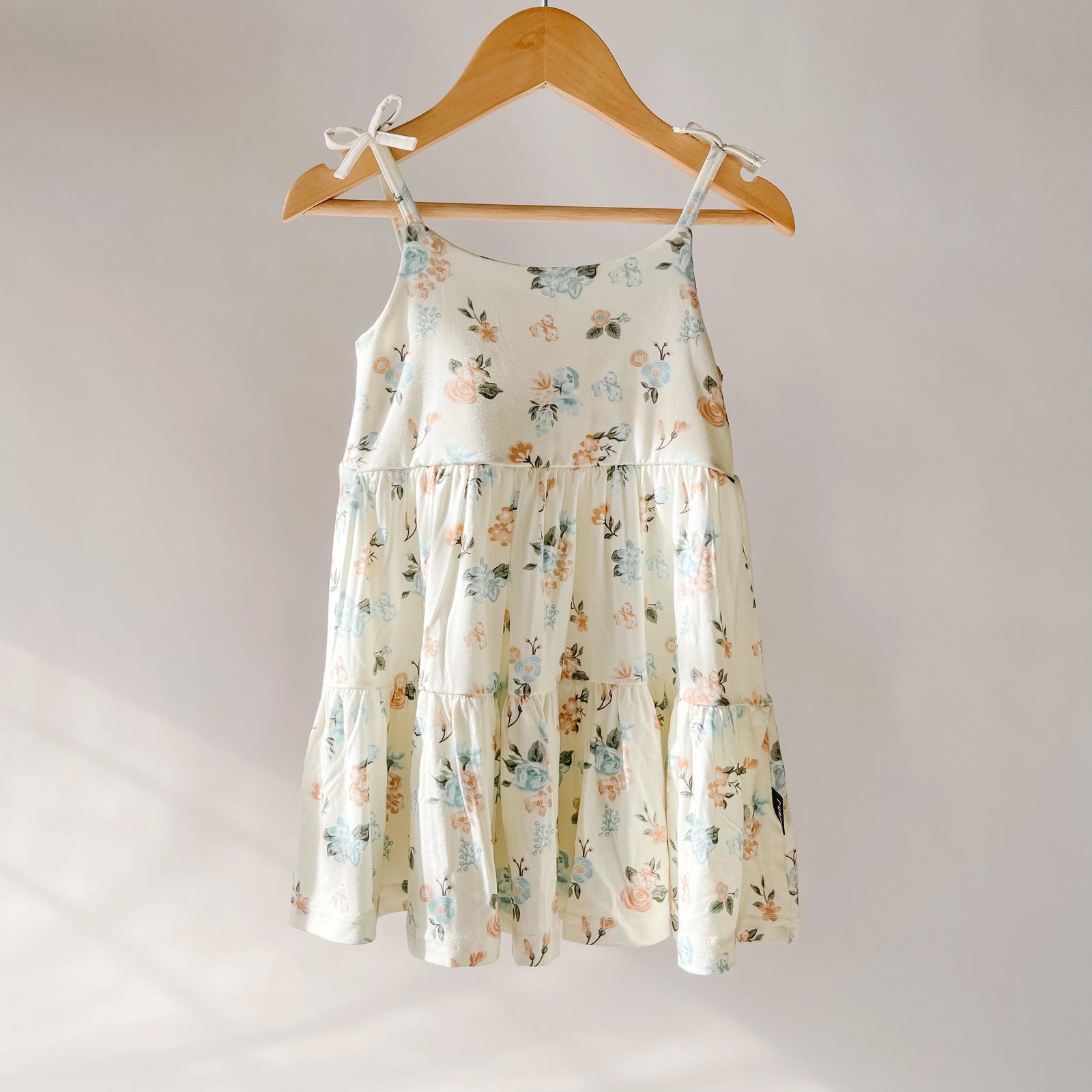 Shoulder Tie Dress: Floral