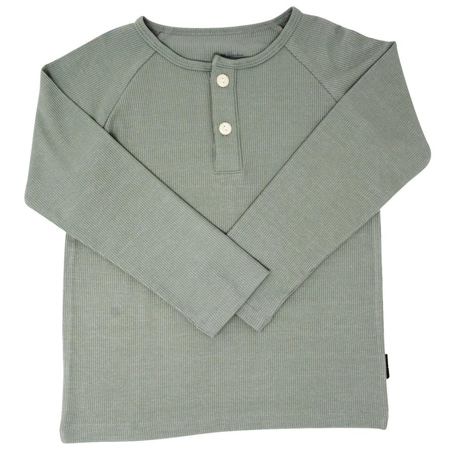 Raglan Henley Olive