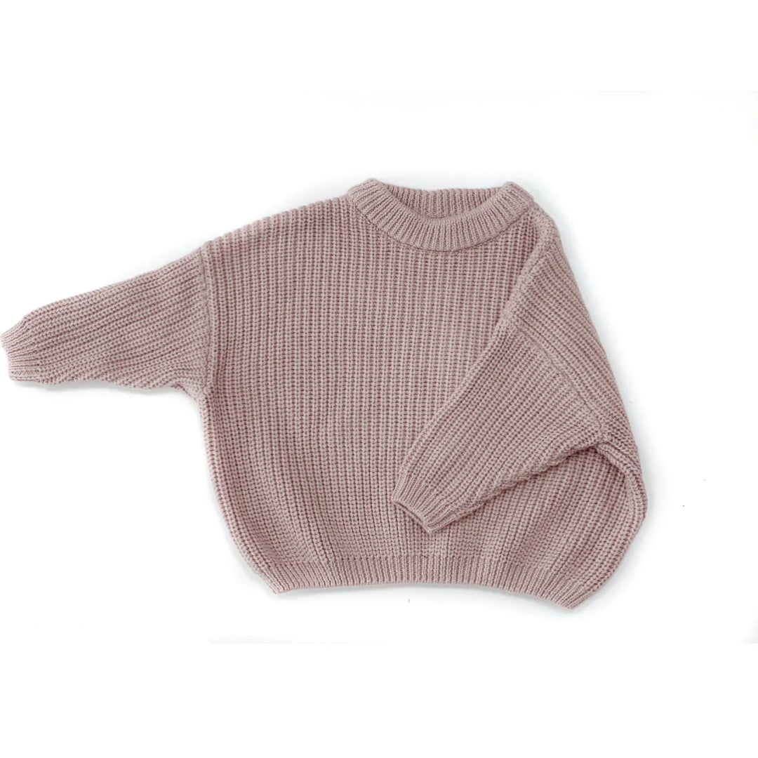 Knit Sweater: Lilac Ash