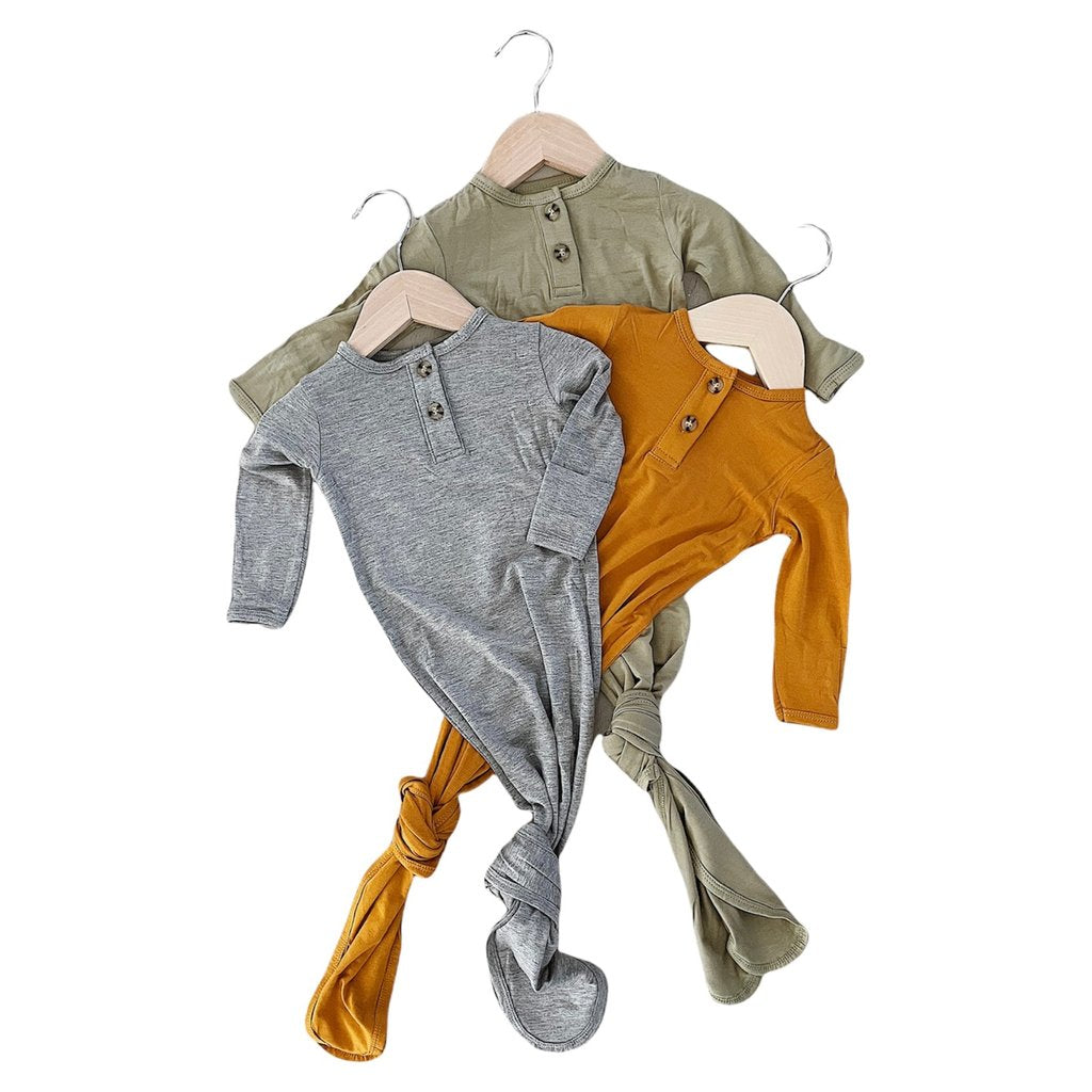 Bamboo Knotted Gown & Hat - Marigold