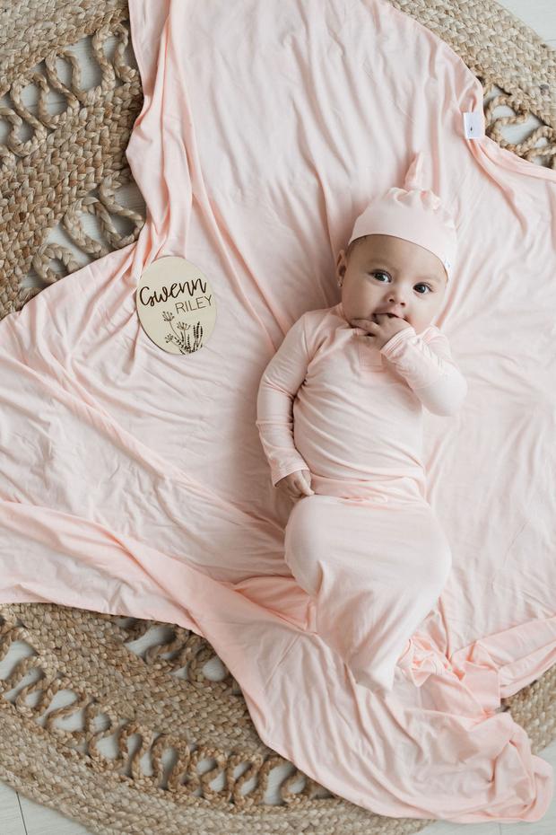 Bamboo Swaddle Blanket Peony
