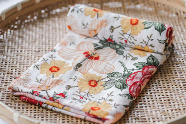 Vintage Floral Swaddle